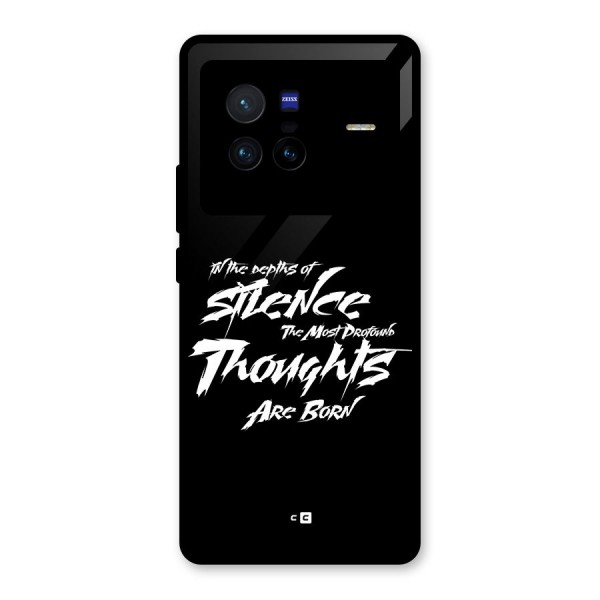 Silent Thoughts Glass Back Case for Vivo X80