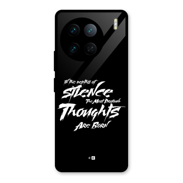 Silent Thoughts Glass Back Case for Vivo X90 Pro