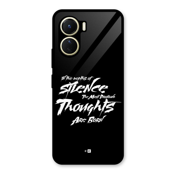 Silent Thoughts Glass Back Case for Vivo Y16