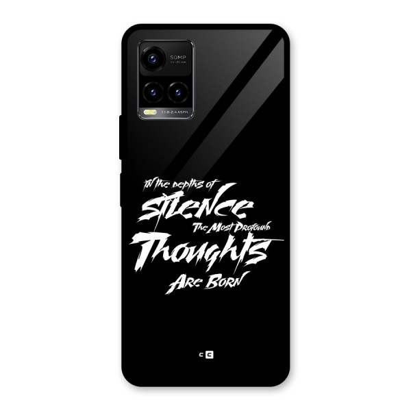 Silent Thoughts Glass Back Case for Vivo Y21A