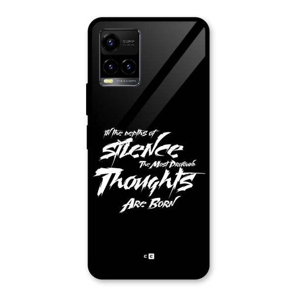 Silent Thoughts Glass Back Case for Vivo Y21T