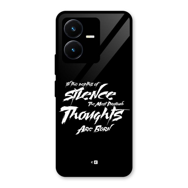 Silent Thoughts Glass Back Case for Vivo Y22