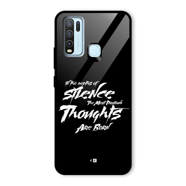 Silent Thoughts Glass Back Case for Vivo Y50