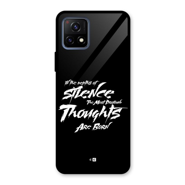 Silent Thoughts Glass Back Case for Vivo Y72 5G