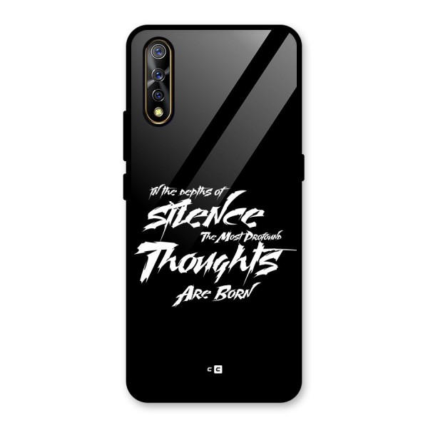 Silent Thoughts Glass Back Case for Vivo Z1x