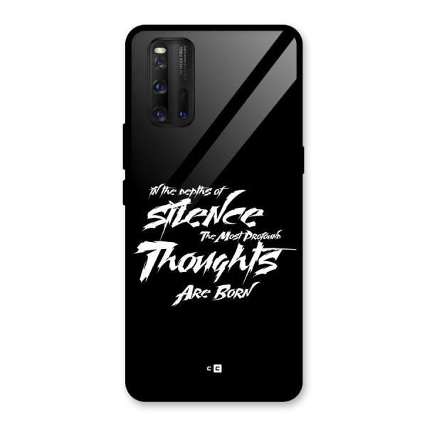 Silent Thoughts Glass Back Case for Vivo iQOO 3