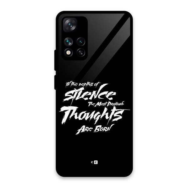 Silent Thoughts Glass Back Case for Xiaomi 11i HyperCharge 5G