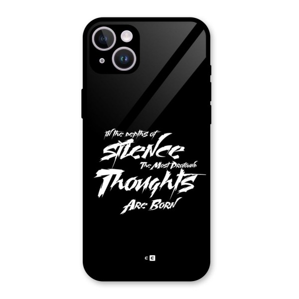 Silent Thoughts Glass Back Case for iPhone 14 Plus