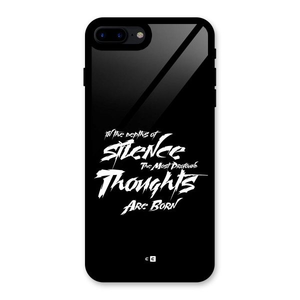 Silent Thoughts Glass Back Case for iPhone 7 Plus