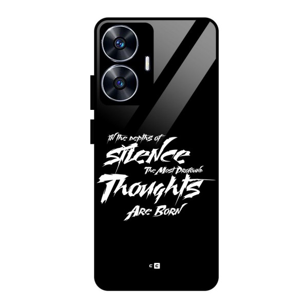 Silent Thoughts Glass Back Case for realme C55