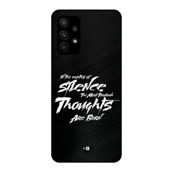 Silent Thoughts Metal Back Case for Galaxy A23