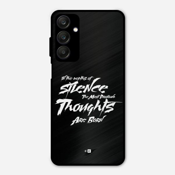 Silent Thoughts Metal Back Case for Galaxy A25 5G