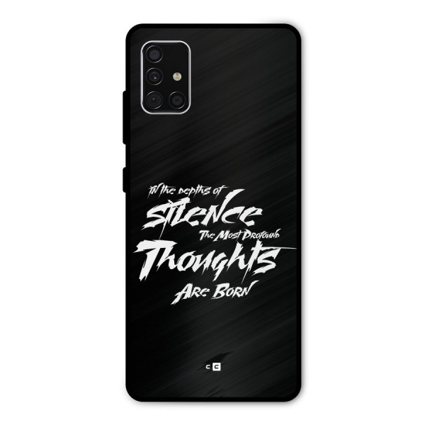 Silent Thoughts Metal Back Case for Galaxy A51