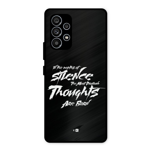 Silent Thoughts Metal Back Case for Galaxy A53 5G