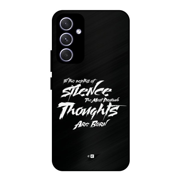 Silent Thoughts Metal Back Case for Galaxy A54