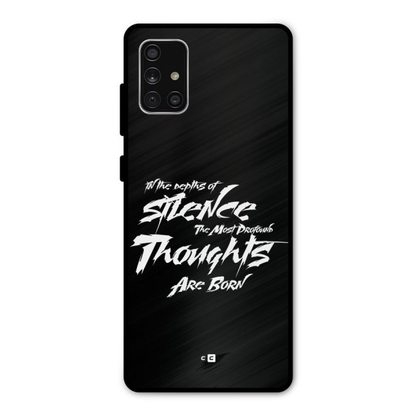 Silent Thoughts Metal Back Case for Galaxy A71