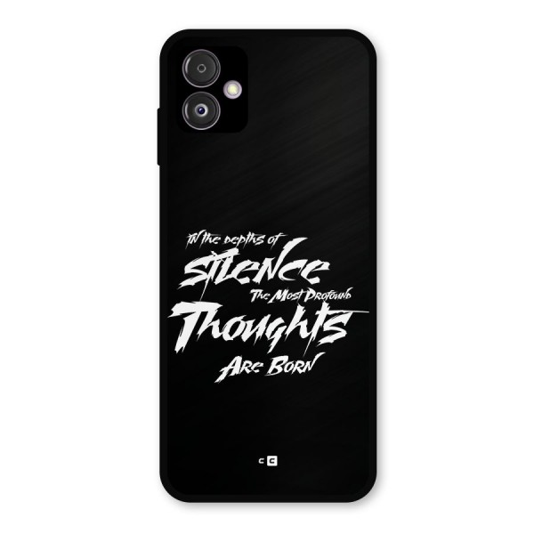 Silent Thoughts Metal Back Case for Galaxy F14