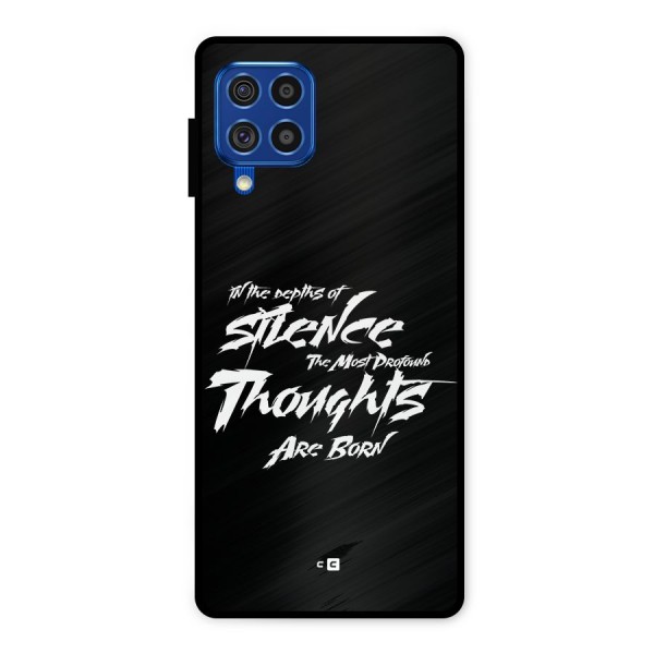 Silent Thoughts Metal Back Case for Galaxy F62