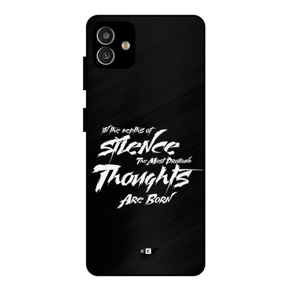 Silent Thoughts Metal Back Case for Galaxy M13 5G