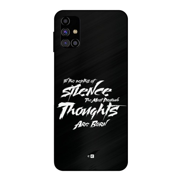 Silent Thoughts Metal Back Case for Galaxy M31s