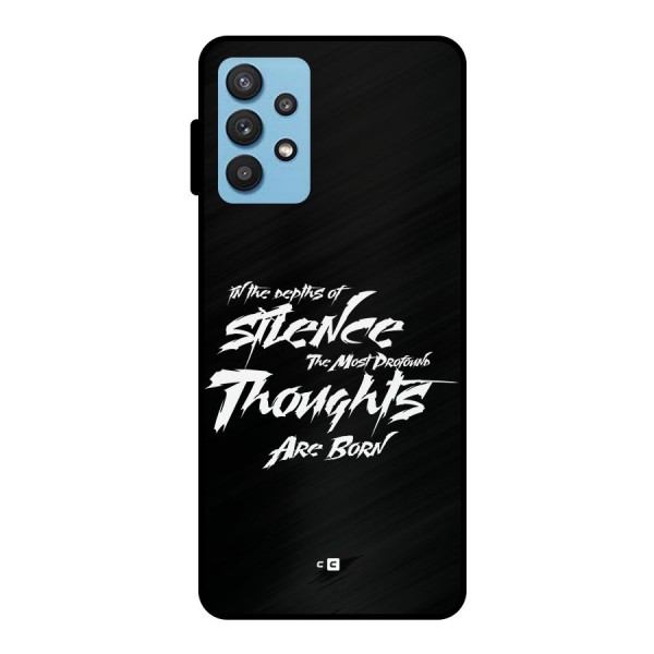 Silent Thoughts Metal Back Case for Galaxy M32 5G