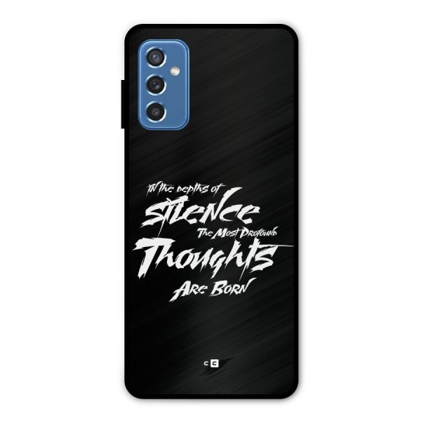 Silent Thoughts Metal Back Case for Galaxy M52 5G