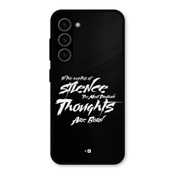 Silent Thoughts Metal Back Case for Galaxy S23