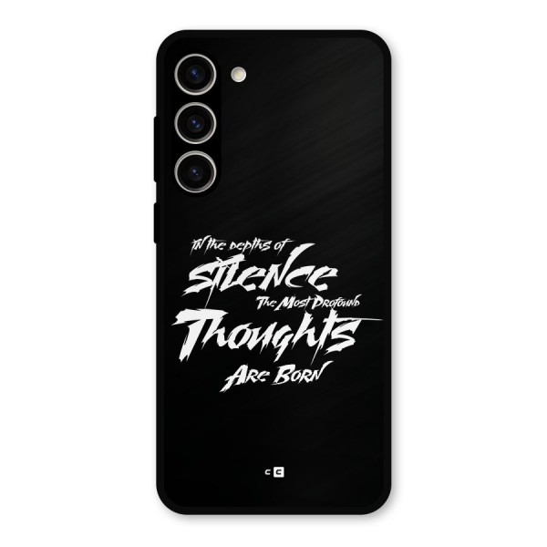 Silent Thoughts Metal Back Case for Galaxy S23 Plus