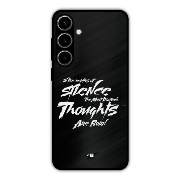 Silent Thoughts Metal Back Case for Galaxy S24 Plus