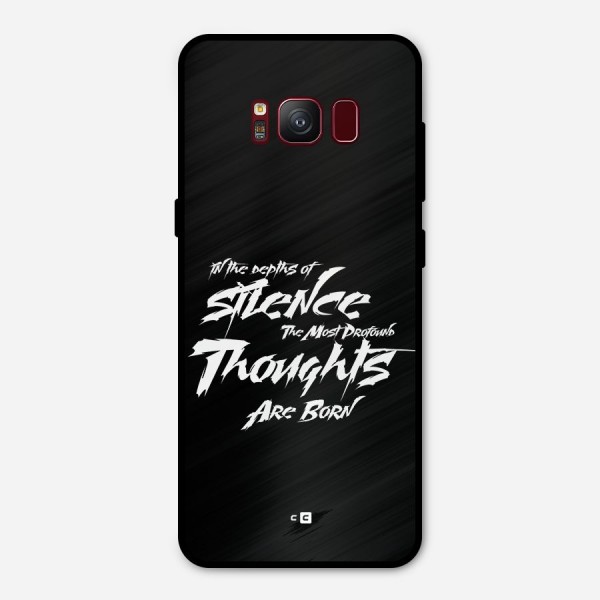 Silent Thoughts Metal Back Case for Galaxy S8