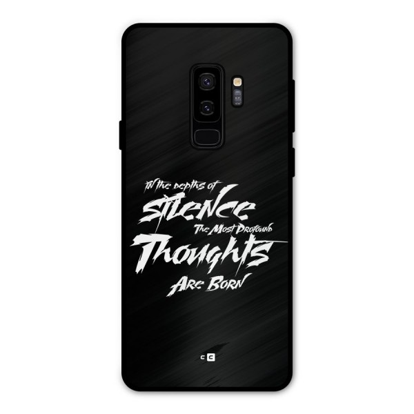 Silent Thoughts Metal Back Case for Galaxy S9 Plus