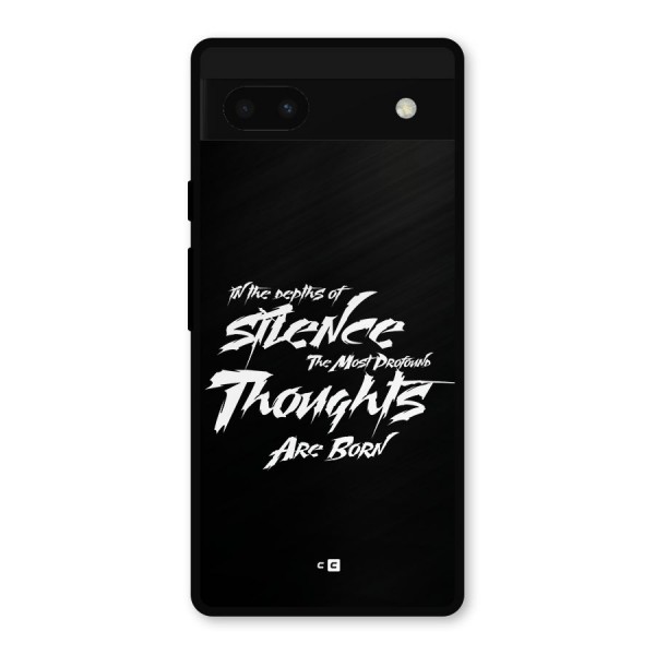 Silent Thoughts Metal Back Case for Google Pixel 6a