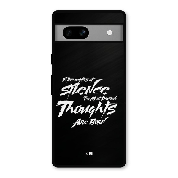 Silent Thoughts Metal Back Case for Google Pixel 7a