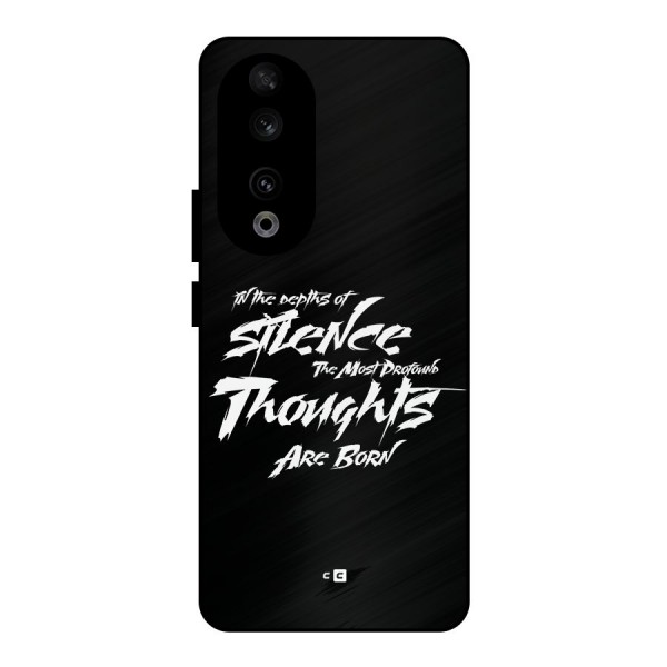 Silent Thoughts Metal Back Case for Honor 90