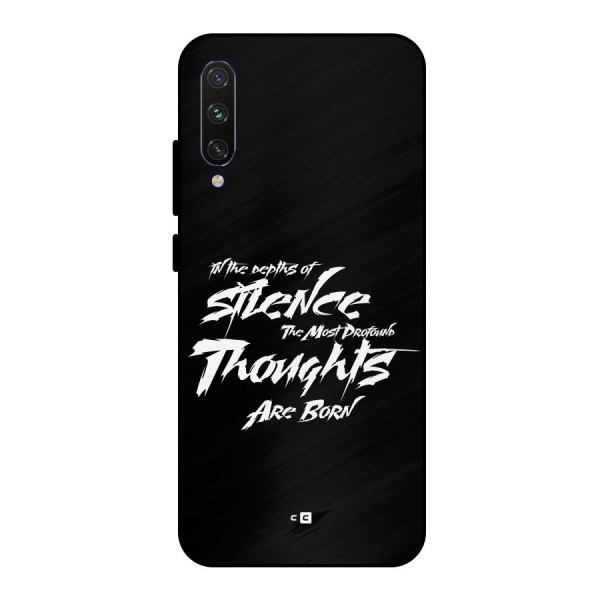 Silent Thoughts Metal Back Case for Mi A3