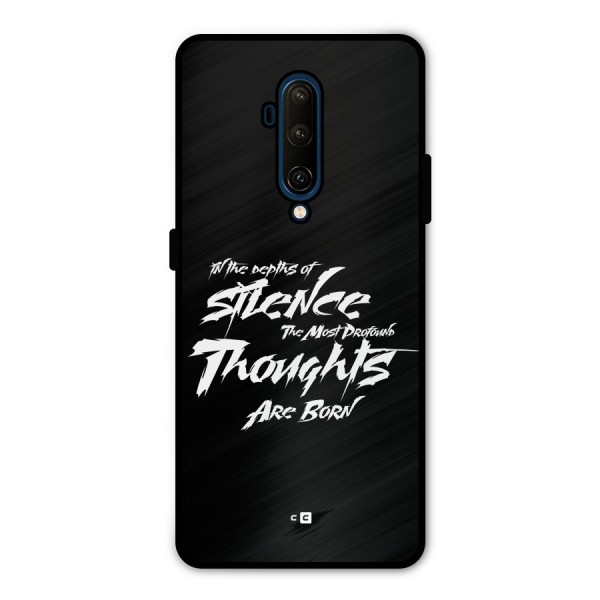 Silent Thoughts Metal Back Case for OnePlus 7T Pro