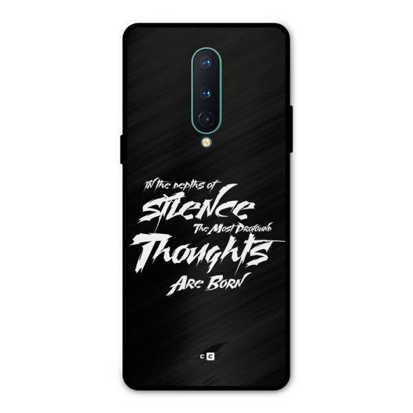 Silent Thoughts Metal Back Case for OnePlus 8