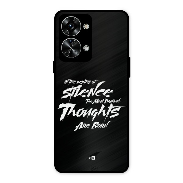 Silent Thoughts Metal Back Case for OnePlus Nord 2T