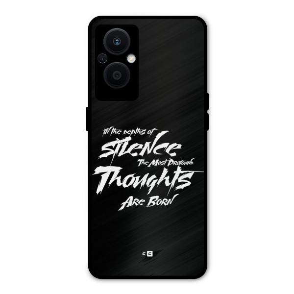 Silent Thoughts Metal Back Case for Oppo F21s Pro 5G