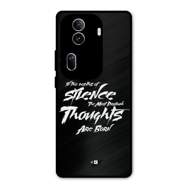 Silent Thoughts Metal Back Case for Oppo Reno11 Pro 5G