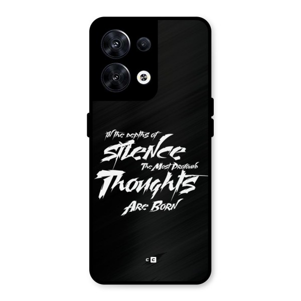 Silent Thoughts Metal Back Case for Oppo Reno8 5G