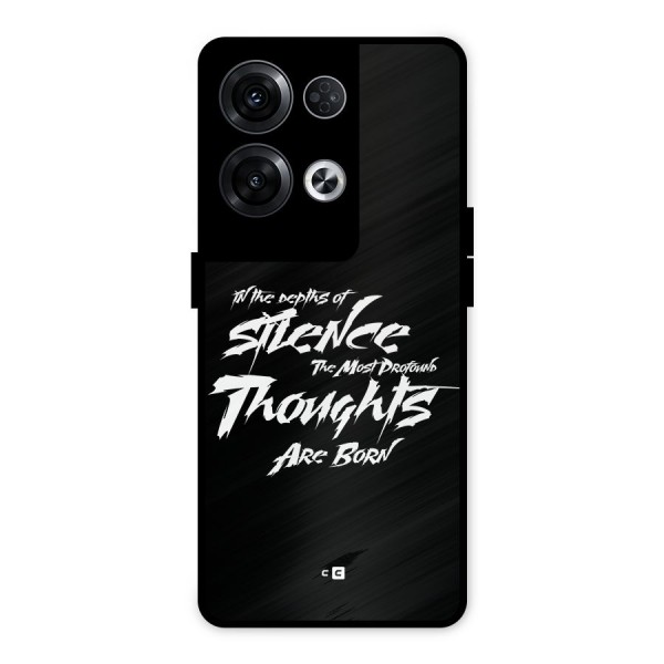 Silent Thoughts Metal Back Case for Oppo Reno8 Pro 5G