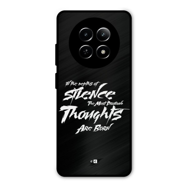 Silent Thoughts Metal Back Case for Realme 12 5G