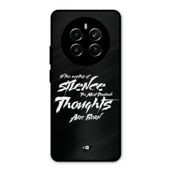 Silent Thoughts Metal Back Case for Realme 12 Plus