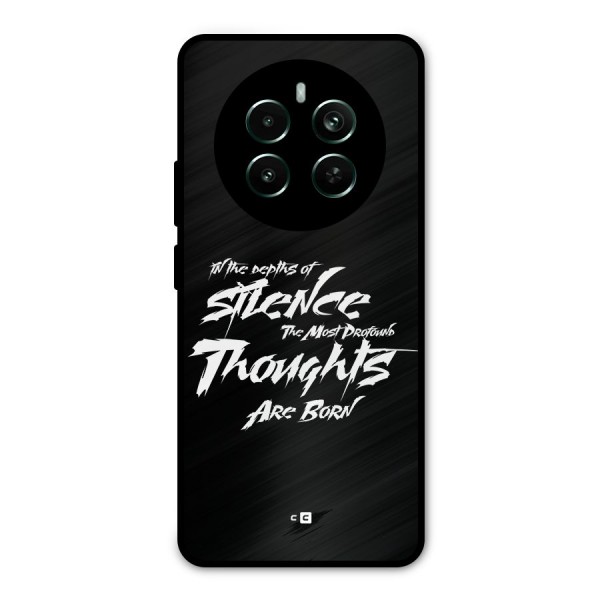 Silent Thoughts Metal Back Case for Realme 12 Pro Plus