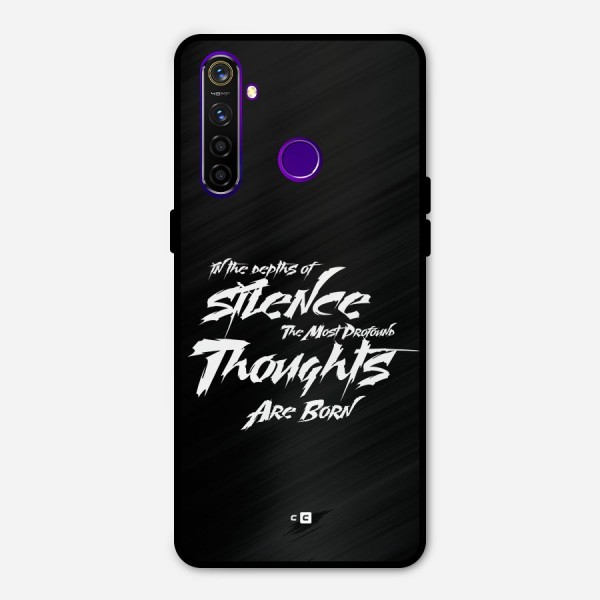 Silent Thoughts Metal Back Case for Realme 5 Pro