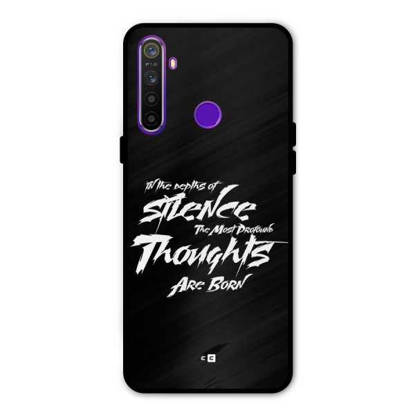 Silent Thoughts Metal Back Case for Realme 5i