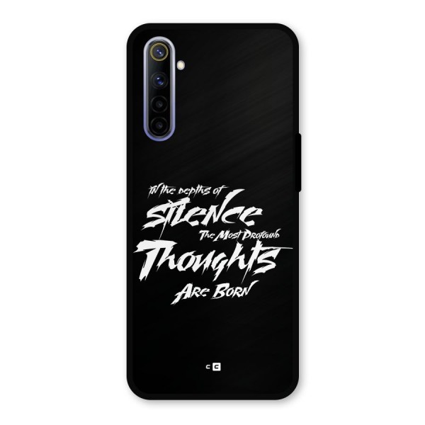 Silent Thoughts Metal Back Case for Realme 6