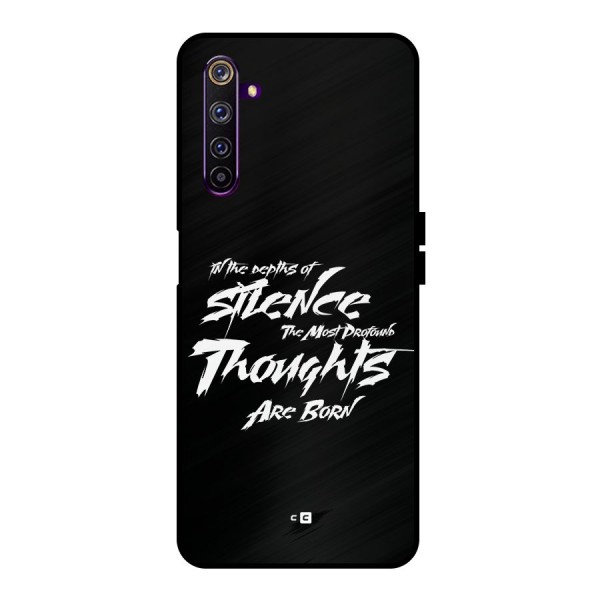 Silent Thoughts Metal Back Case for Realme 6 Pro