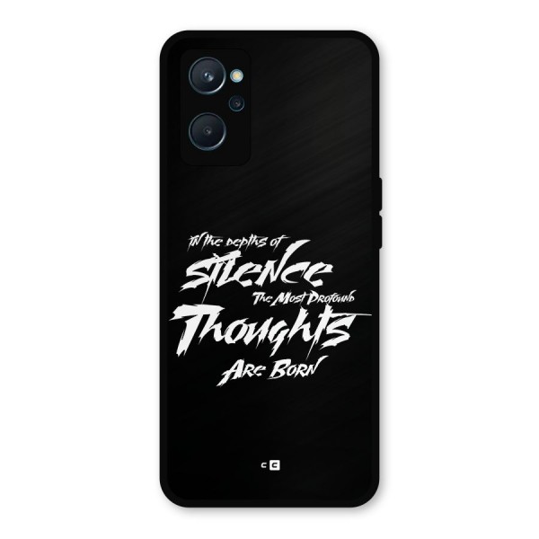 Silent Thoughts Metal Back Case for Realme 9i